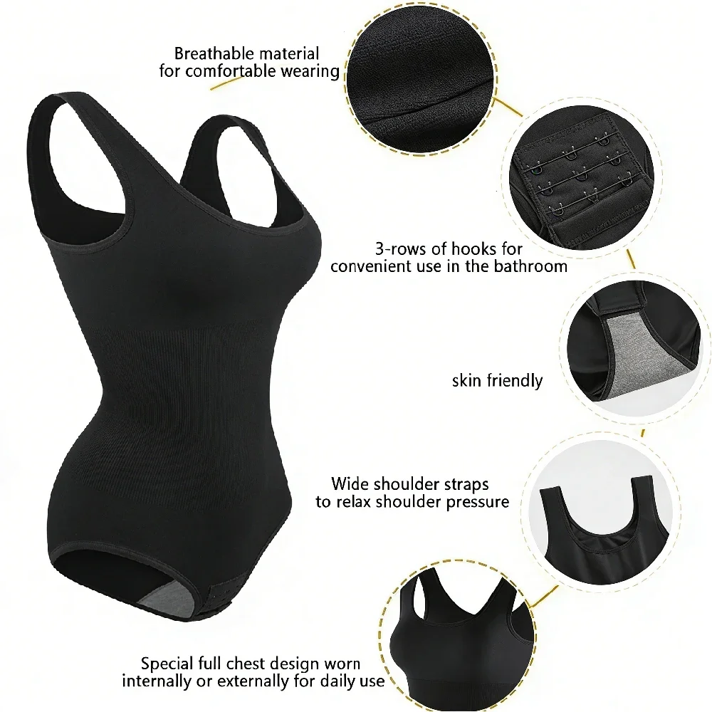 1 peça de body modelador femin - Shapewear Bodysuit Firm avaliação e preço